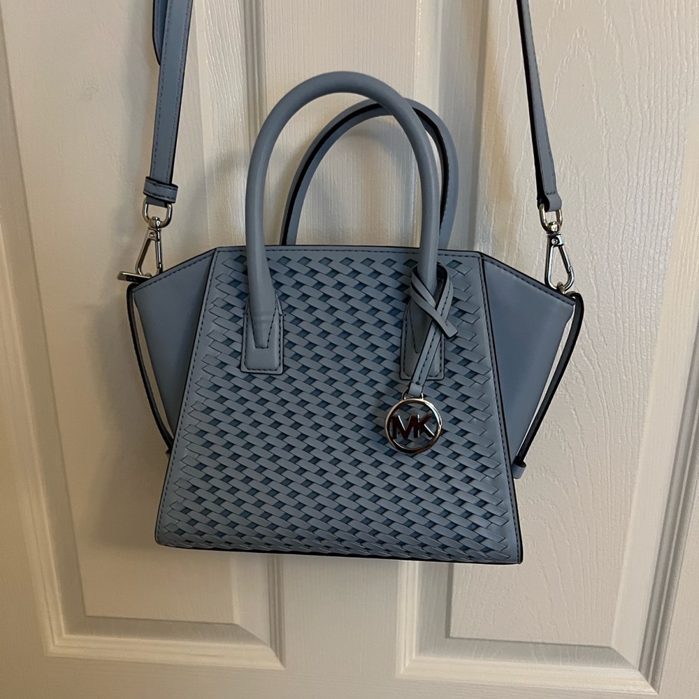 Michael Kors Gray Blue Satchel Bag